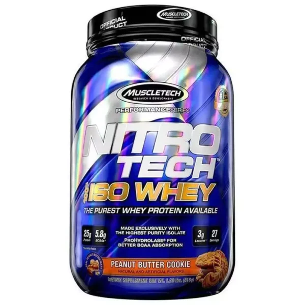 MuscleTech Nitro Tech 100% ISO Whey 818g