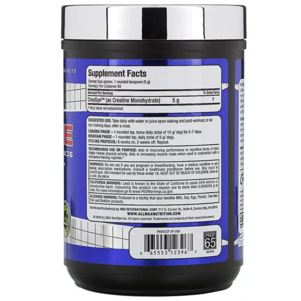AllMax Creatine 400g Facts