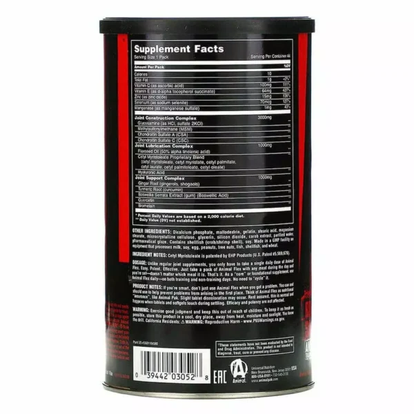 Animal Flex Joint Support 44 Packs Facts