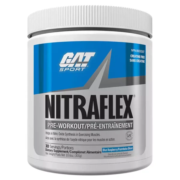 GAT Nitraflex 30 Servings Blue Raspberry 300g