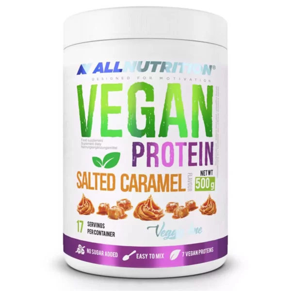 All Nutrition Vegan Protein Salted Caramel 16 Servings