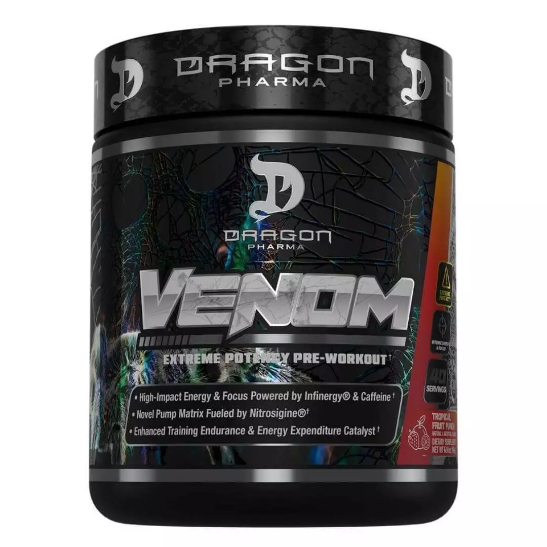 Dragon Pharma Venom 40 Servings Tropical Fruit Punch