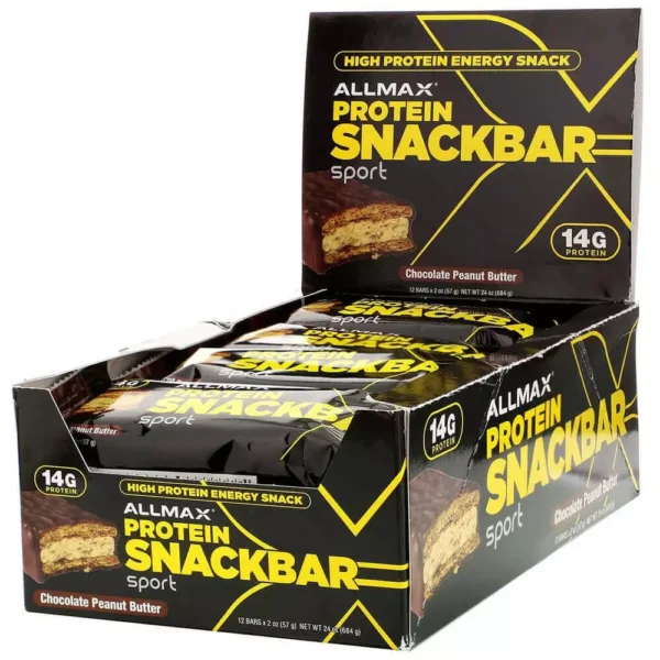 AllMax Protein Snack Bar 57g Pack of 12