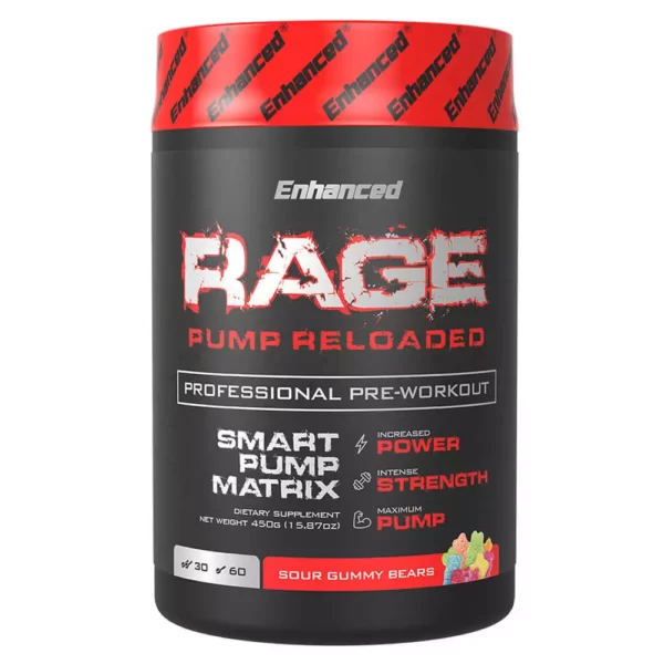 Enhanced Rage Pump Reloaded 450g Sour Gummy Bear