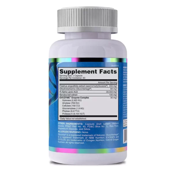 Evogen Evolog Muscle Volume Support 60 Capsule Facts