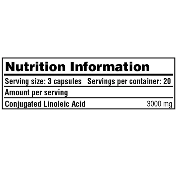Galvanize CLA Pro 3000mg 60 Capsules Facts