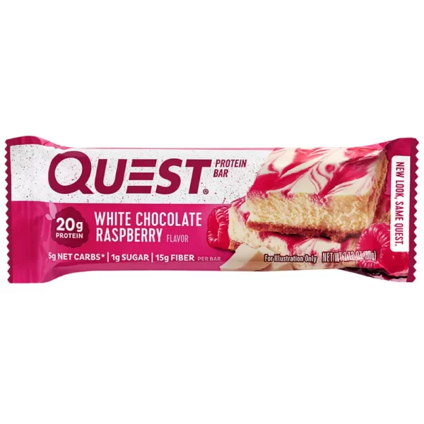 Quest Protein Bar White Chocolate Raspberry 60g