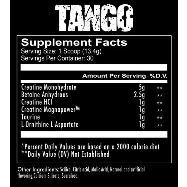 Redcon1 Tango Recovery 402g Facts