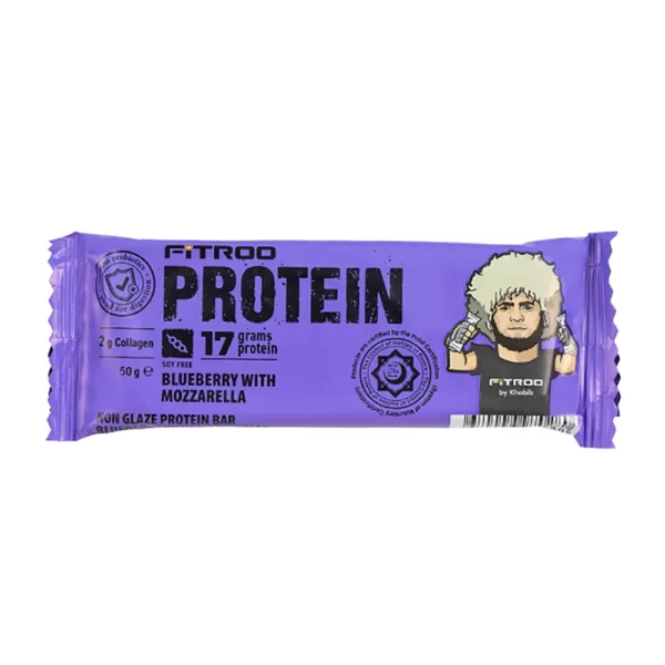 Fitroo Protein Bar Non-Glaze Blueberry Mozzarella 50g