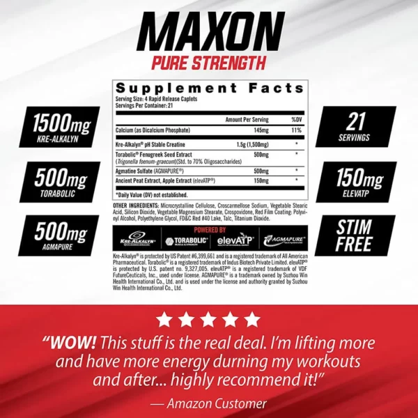 Isatori Maxon Pre-Workout 84 Capsules Facts