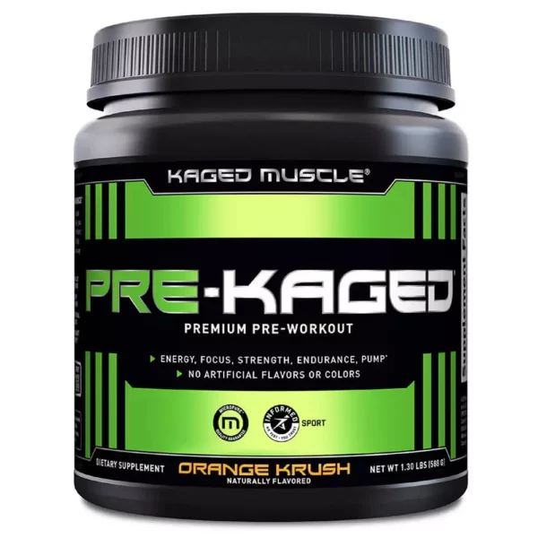 Kaged Muscle Pre-Kaged Pre-Workout Orange Krush 588g