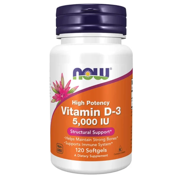 Now Vitamin D3 2000 IU 120 Softgels