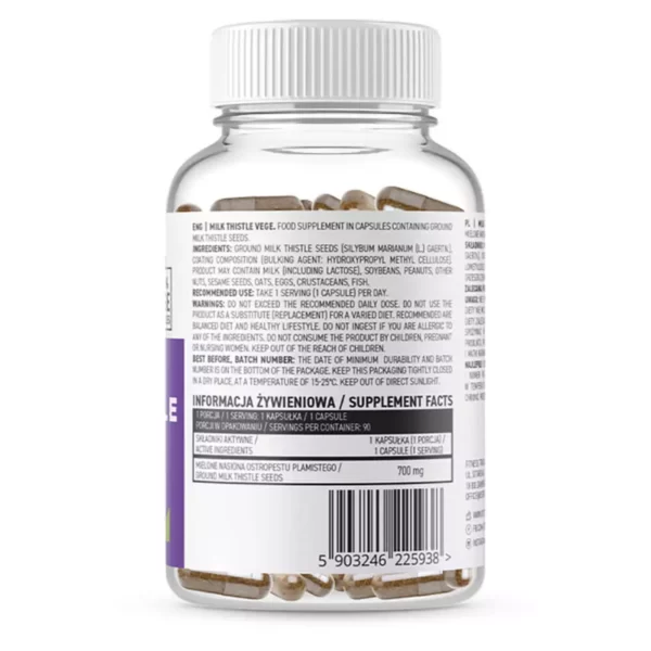 Ostrovit Milk Thistle VEGE 90 Capsules Facts