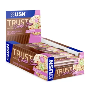 USN Trust Cookie Bar White Chocolate Raspberry 60g Box