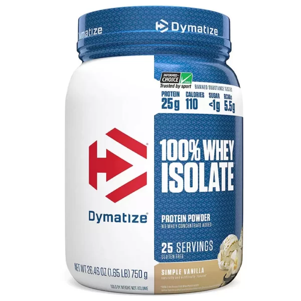 Dymatize 100% Whey Isolate Simple Vanilla 750g