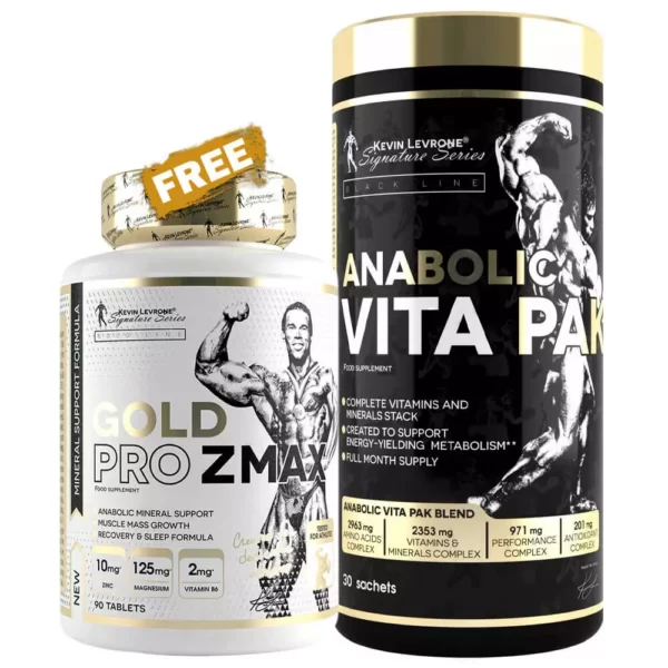 Kevin Levrone Vita Pak With Free Gold Pro Zmax Stack