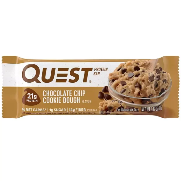 Quest Protein Bar Chocolate Chip Cookie Dough 60g