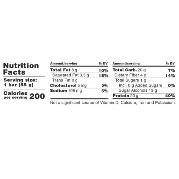 Barebells Protein Bar 55g Facts