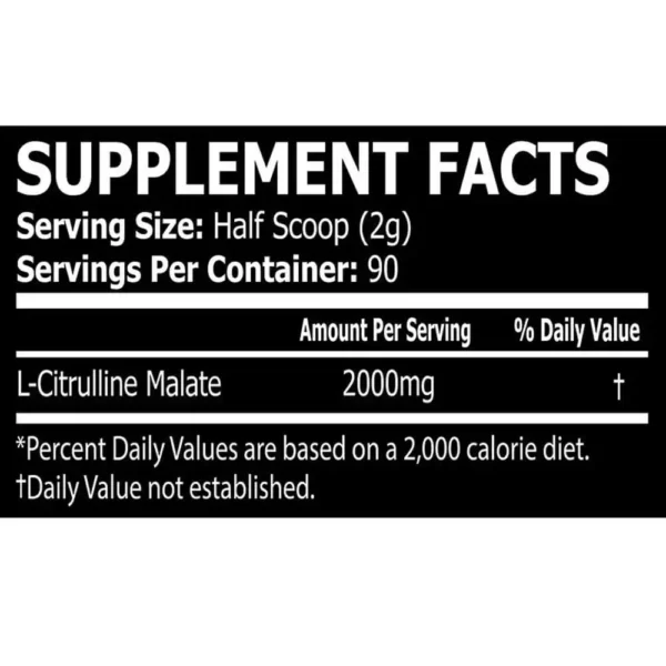 Core Champs L-Citrulline 90 Servings 180g Facts
