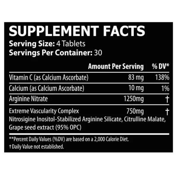 Core Champs Nitric Oxide Pump 120 Tablets Facts