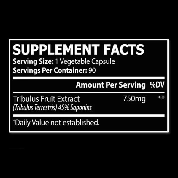 Core Champs Tribulus 90 Veg Capsules Facts