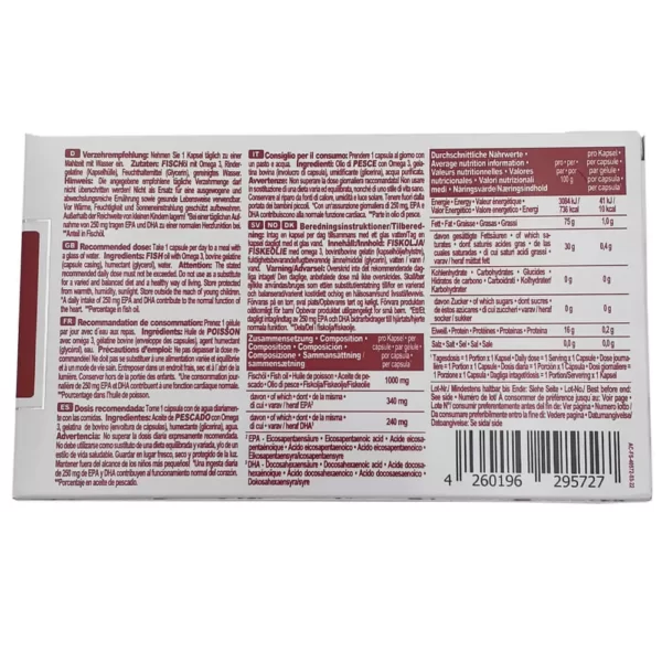Ironmaxx Platinum Omega 3 60 Capsules Facts