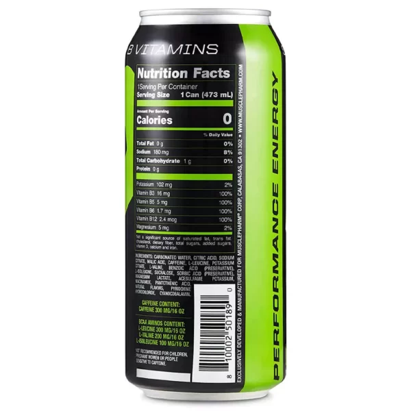 MP Combat Energy Green Apple 473ml Facts