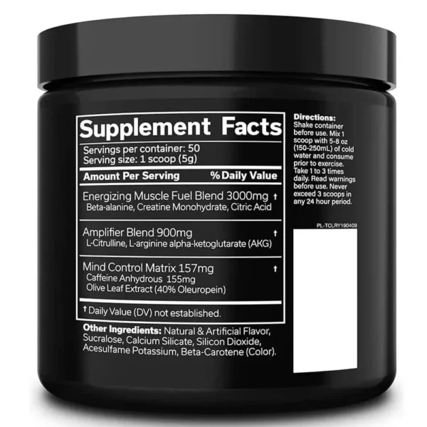 JNX The Curse Pre-Workout 250g Facts