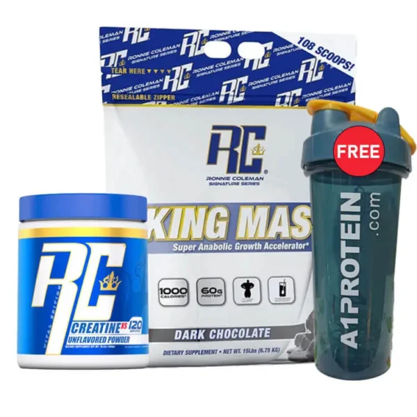 Ronnie Coleman King Mass XL + RC Creatine with Free Shaker
