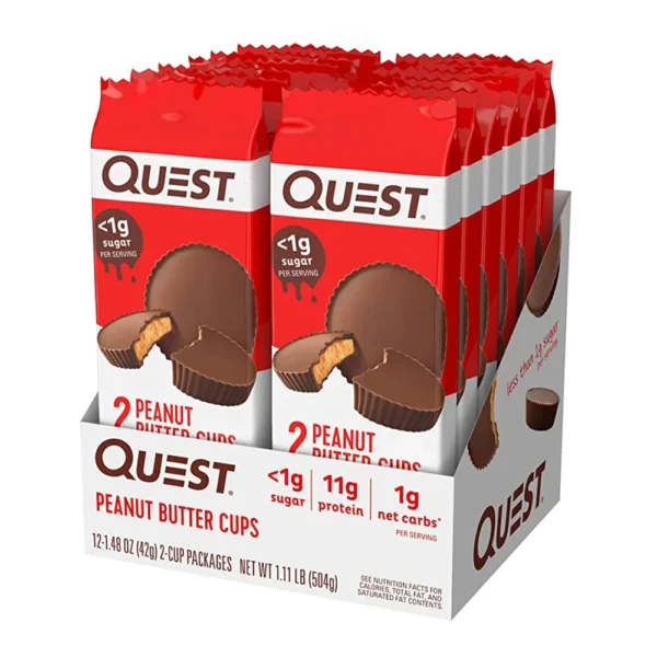 Quest Nutrition High Protein Low Carb Peanut Butter Cups 12 Count Pack of 1 - Image 3