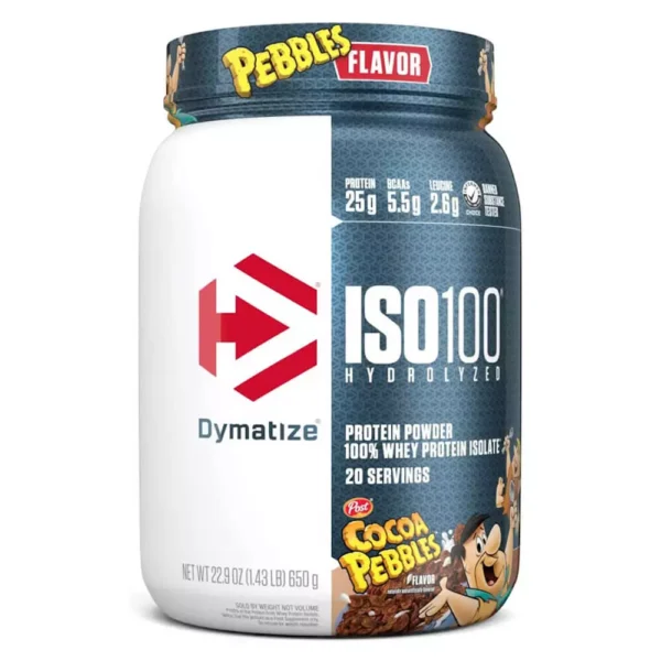 Dymatize, ISO 100, Hydrolyzed, 650g, 20 Servings, Cocoa Pebbles
