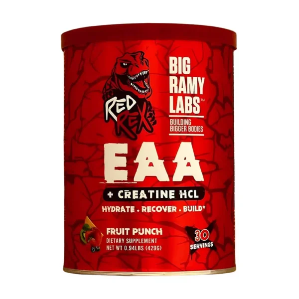 Red Rex EAA Creatine HCL: Big Ramy Labs - 30 Servings