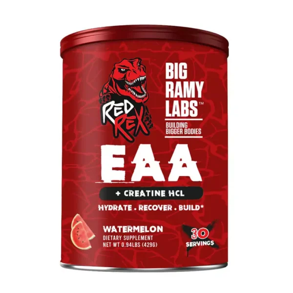 Red Rex EAA Creatine HCL: Big Ramy Labs - 30 Servings