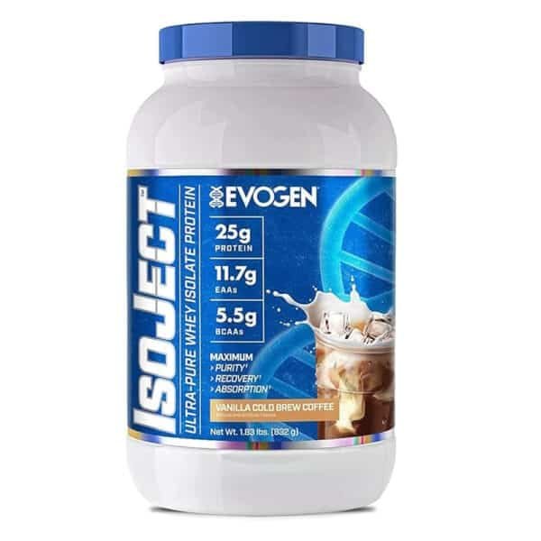 Evogen Isoject Ultra-Pure Whey Isolate Protein vanilla cold brew coffee