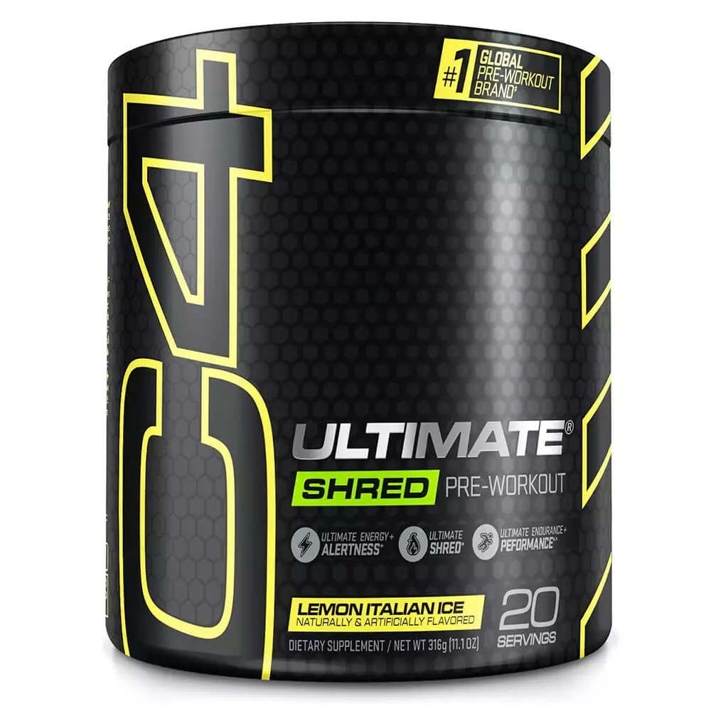 Cellucor C4 Ultimate Shred Pre-workout 20 Servings Lemon Italian ice 316g