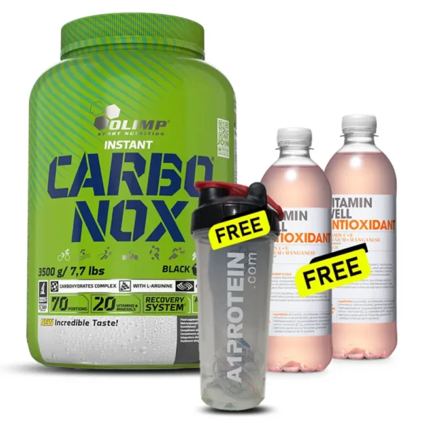 Nutrition Essentials: Olimp Carbonox, Vitamin Well Antioxidant, Iwon Puffs Trio