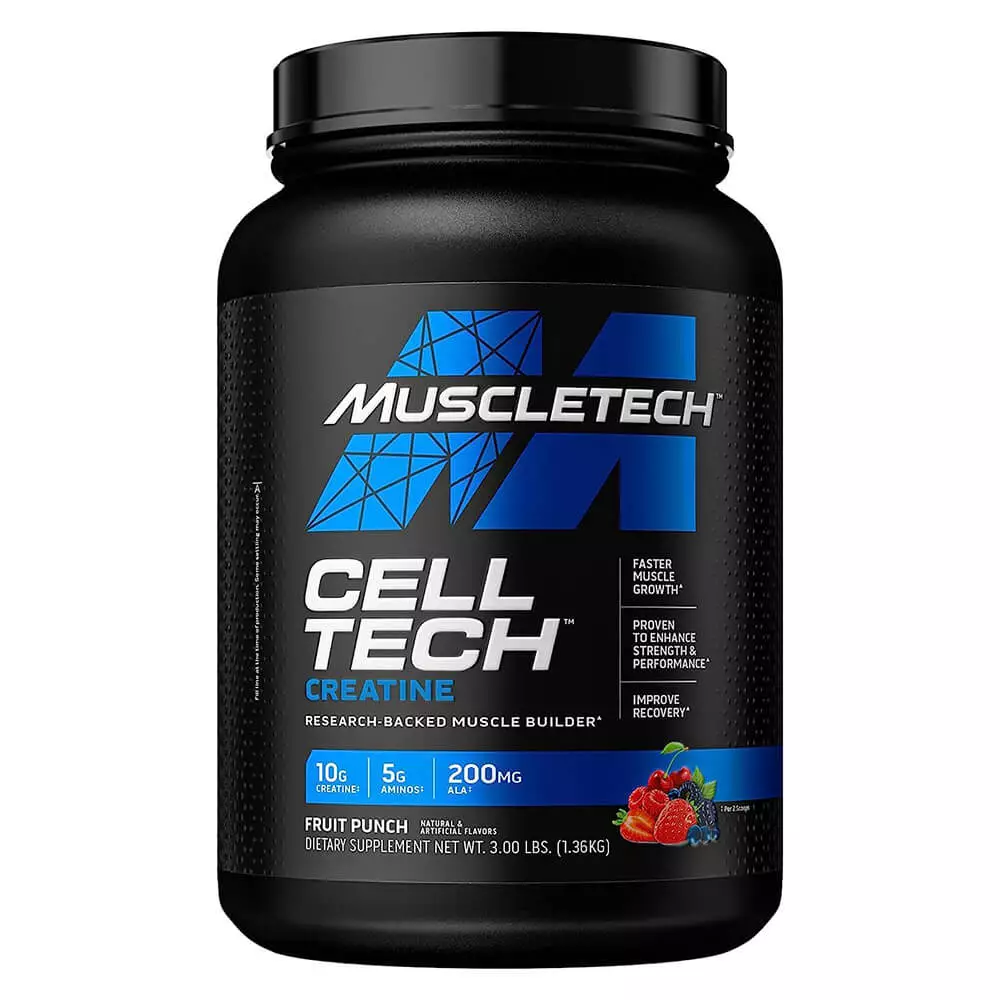 MUSCLETECH Cell Tech Creatine 27 Servings Fruit Punch 3lb 1.36kg