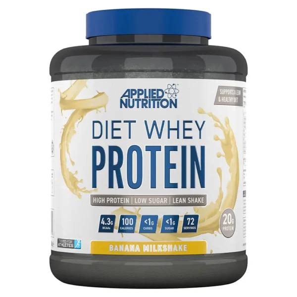 Applied Nutrition Diet Whey Protein, Banana Milkshake, 1.8Kg, 72 Serving