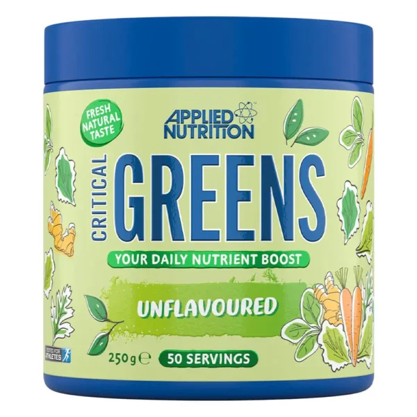 Applied Nutrition Critical Greens Vegan, Unflavored, 250g, 50 Serving