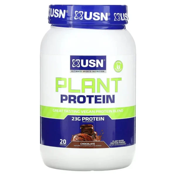 USN Plant Protein, Chocolate Flavor, 666g, 20 Serving