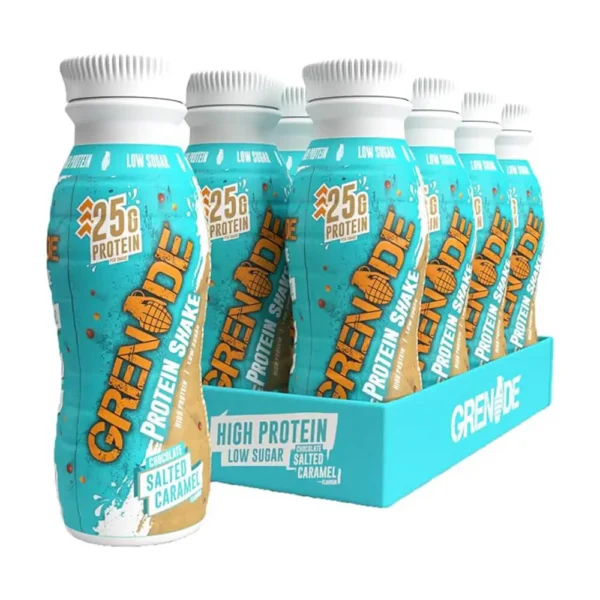 grenade protein shake pack of 8 salted caramel