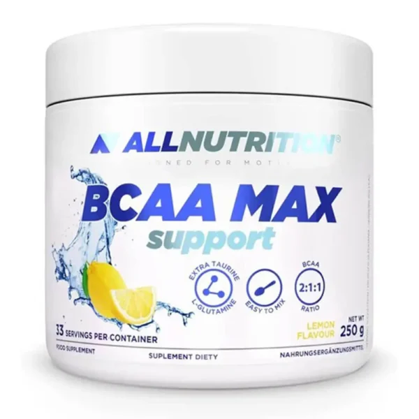 All Nutrition BCAA Max Support, Lemon, 250g
