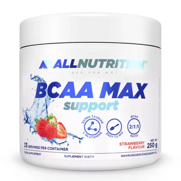 All Nutrition BCAA Max Support, Strawberry, 250g