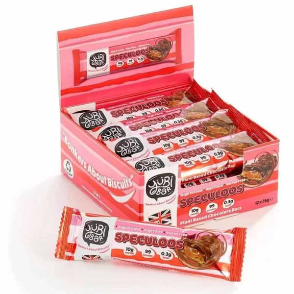 Yubi Bars Plant Based Protein Bar Speculoos Flavor 35g Pack of 12