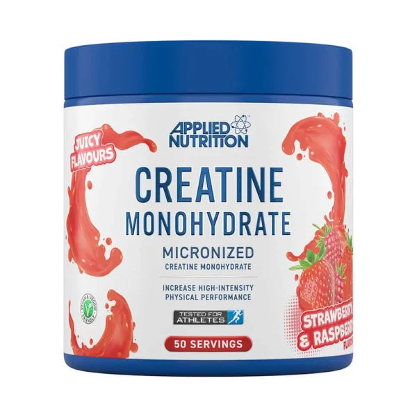 Applied Nutrition, Creatine Monohydrate 250g, Strawberry & Raspberry