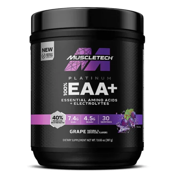 Muscletech, Platinum 100% EAA+, Grape, 387g
