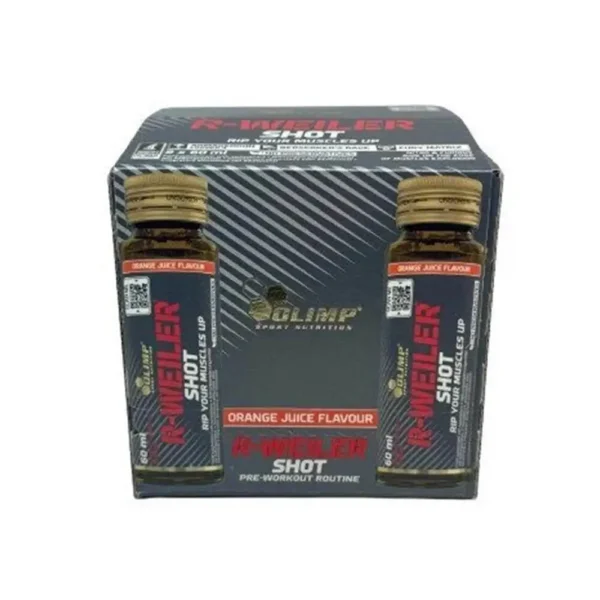 Olimp Redweiler Xplode Shot Pre-Workout Routine Orange Juice 60ml 9 Ampoules