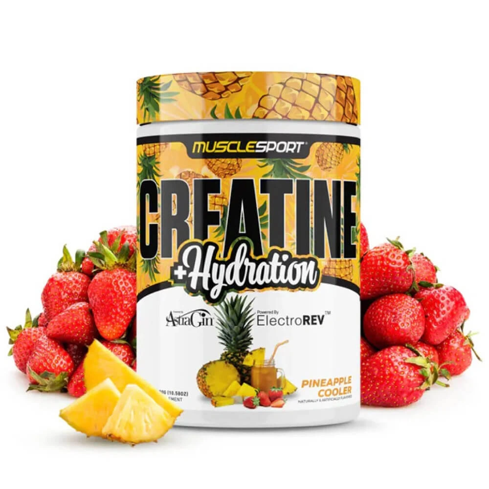 MuscleSport Creatine +Hydration 300g Pineapple Cooler