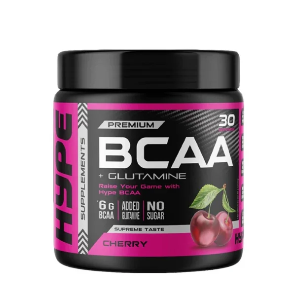 HYPE PREMIUM BCAA GLUTAMINE CHERRY FLAVOUR 30 SERVINGS 300G