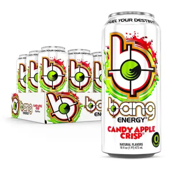 Bang Energy Drink 473ml Candy Apple Crisp Pack of 12